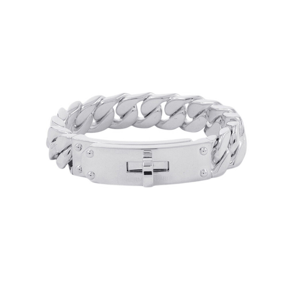 HERMES Silver Charm Bracelet